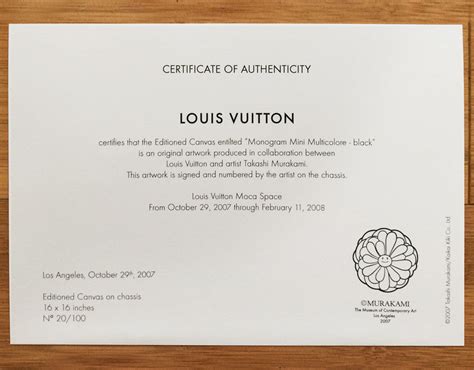 certificado autenticidad louis vuitton|louis vuitton certificate pdf.